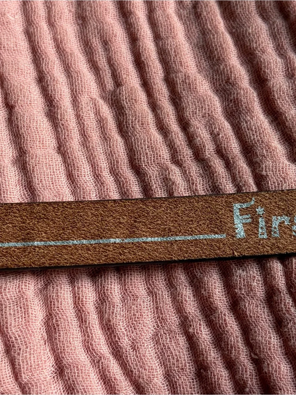 Baby’s First Belt by Nacona.  Western Rodeo Bucking Horse Silver Belt Buckle.
